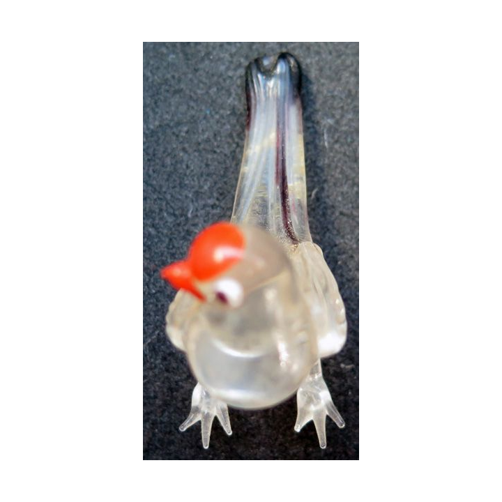 Oiseau en verre (4 x 5,5 cm)