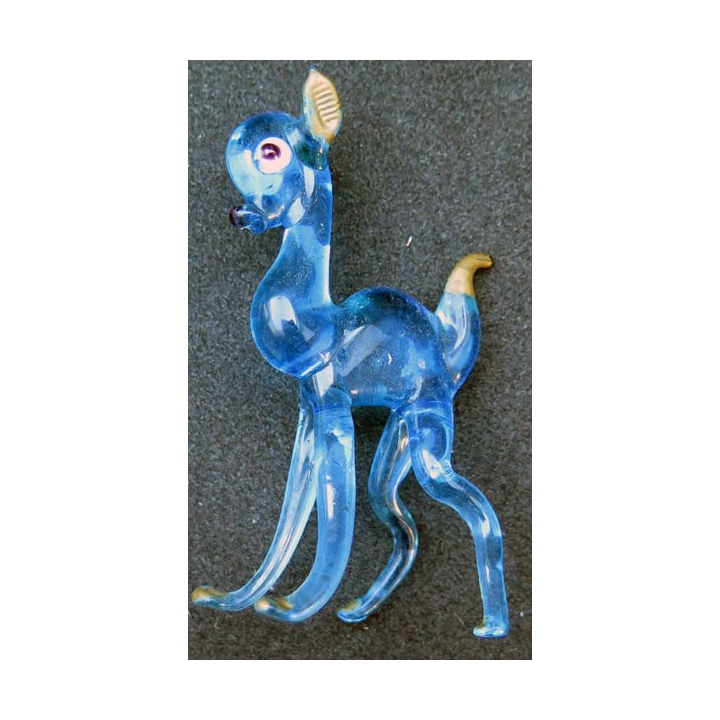 bambi faon en verre (8 x 4,5 cm)