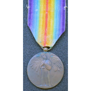 FRANCE :  médaille interalliée de La Victoire 1914-1918 Pautot Mattei