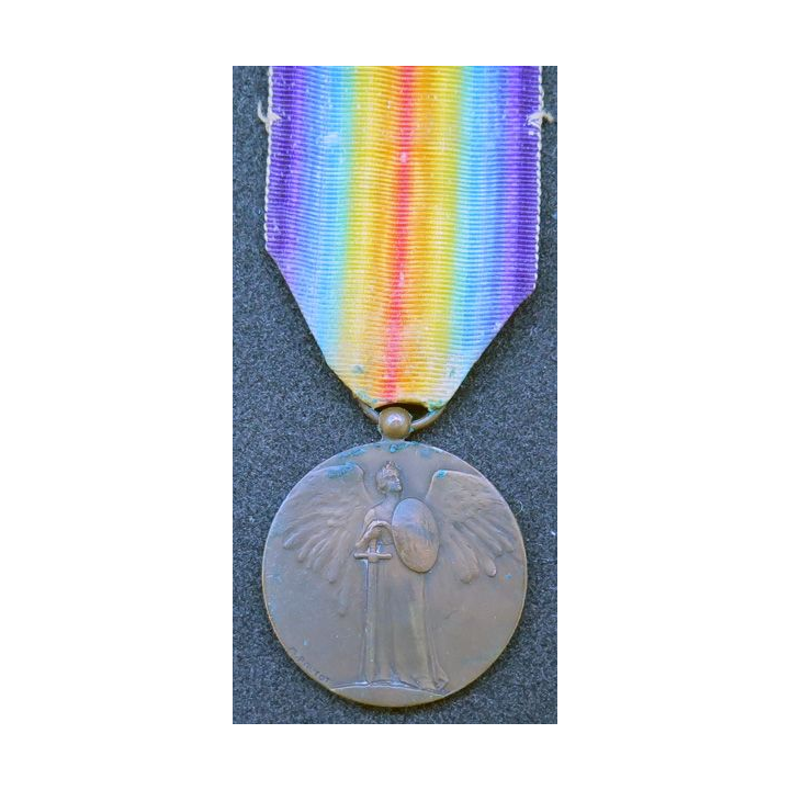 FRANCE :  médaille interalliée de La Victoire 1914-1918 Pautot Mattei