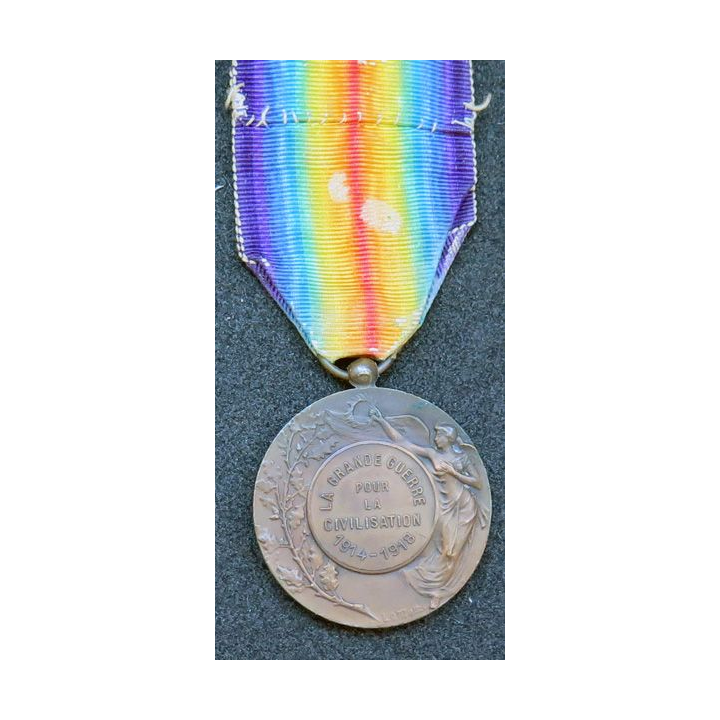FRANCE :  médaille interalliée de La Victoire 1914-1918 Pautot Mattei