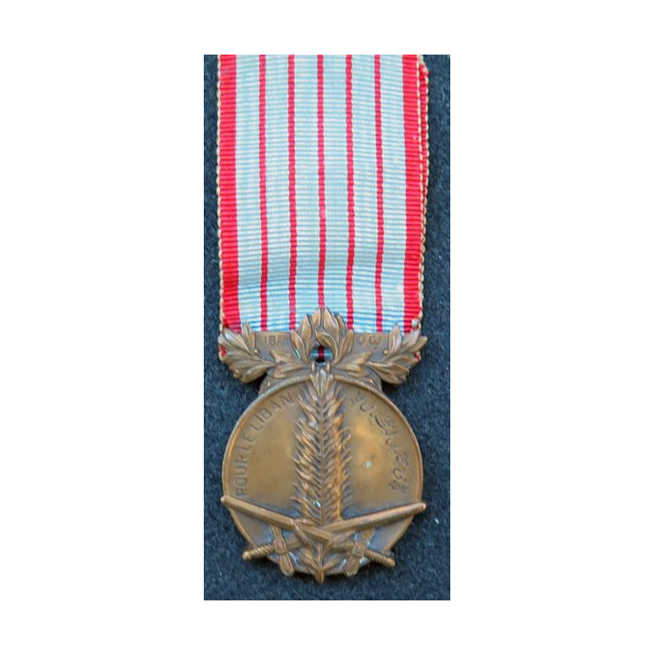 FRANCE : médaille commémorative du Liban 1926 en bronze