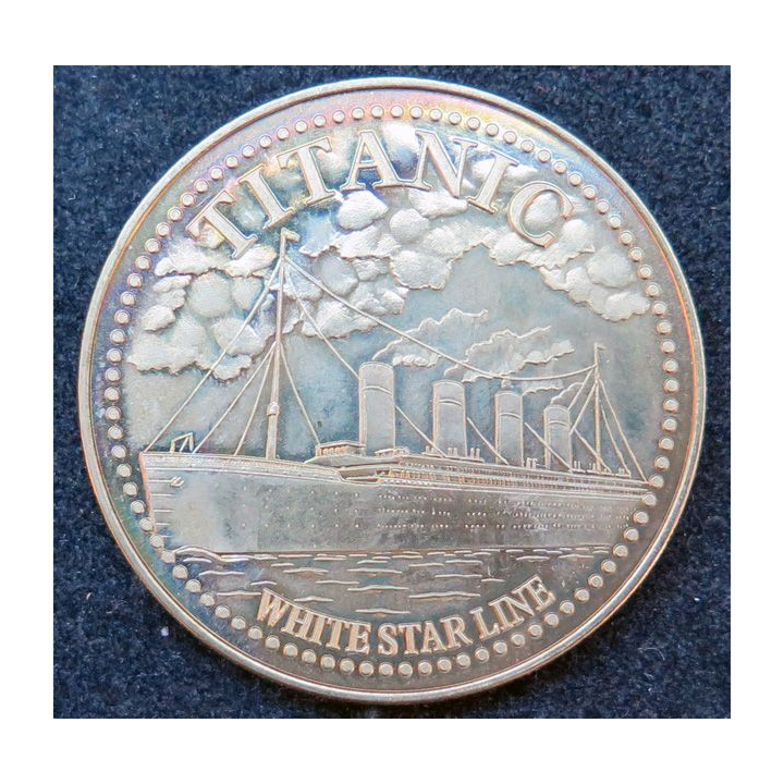 Médaille du Titanic les paquebots de légende white star line diamètre 4 cm