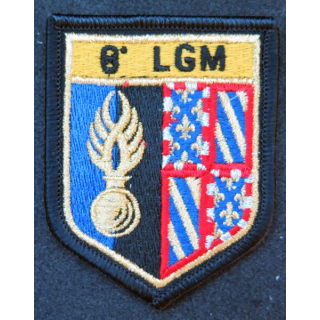TISSU : insigne tissu de la 8° légion de Gendarmerie Mobile sur scratch