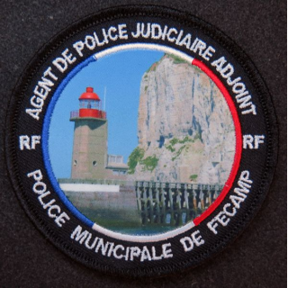 Insigne tissu de l'agent de police judiciaire adjoint PM de Fécamp