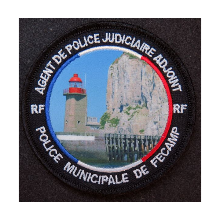 Insigne tissu de l'agent de police judiciaire adjoint PM de Fécamp