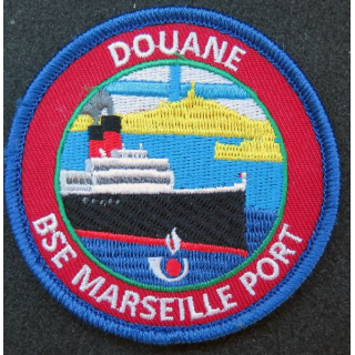 DOUANE : insigne tissu de la BSE Marseille port sur scratch