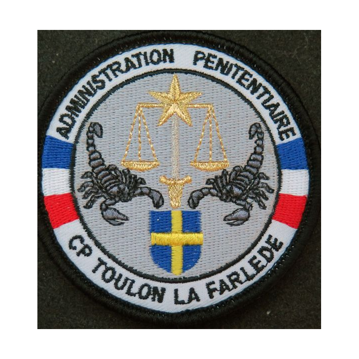Insigne tissu de l'administration pénitentiaire CP Toulon la Farlede