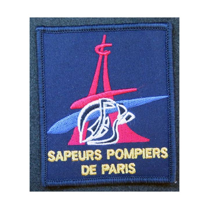 Insigne tissu des sapeurs pompiers de Paris sur scratch
