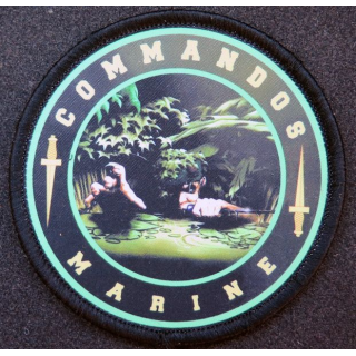 Insigne tissu commandos marine sur scratch