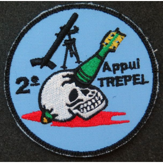 Insigne tissu commandos marine Trepel appui plage 2° groupe sur scratch