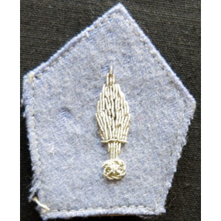 PATTES DE COL (la paire) : modèle officier de l'école d'application de la cavalerie en cannetille
