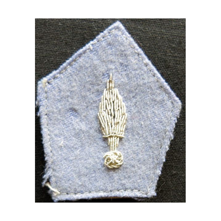 PATTES DE COL (la paire) : modèle officier de l'école d'application de la cavalerie en cannetille