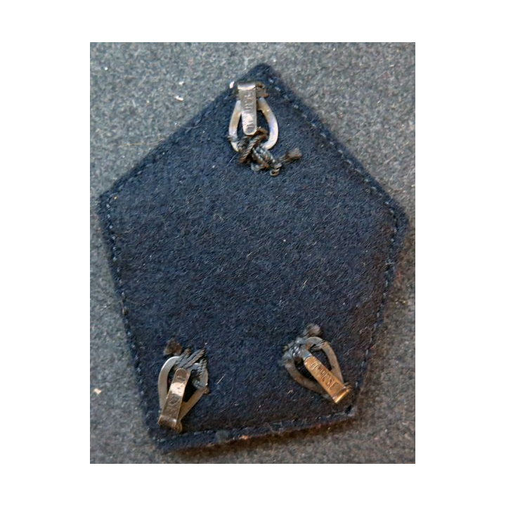 Soutache de col du 10° régiment du génie avec crochets en canetille