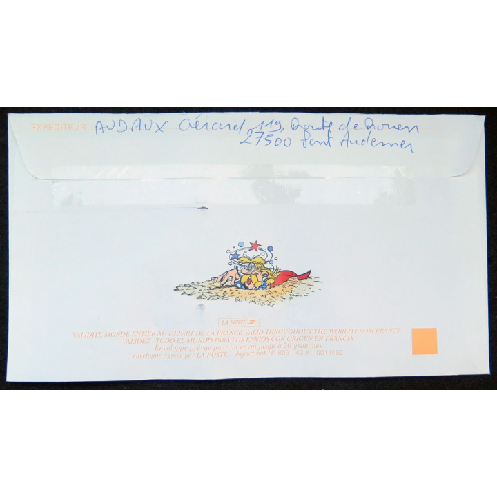 Enveloppe prioritaire Asterix oblitérée