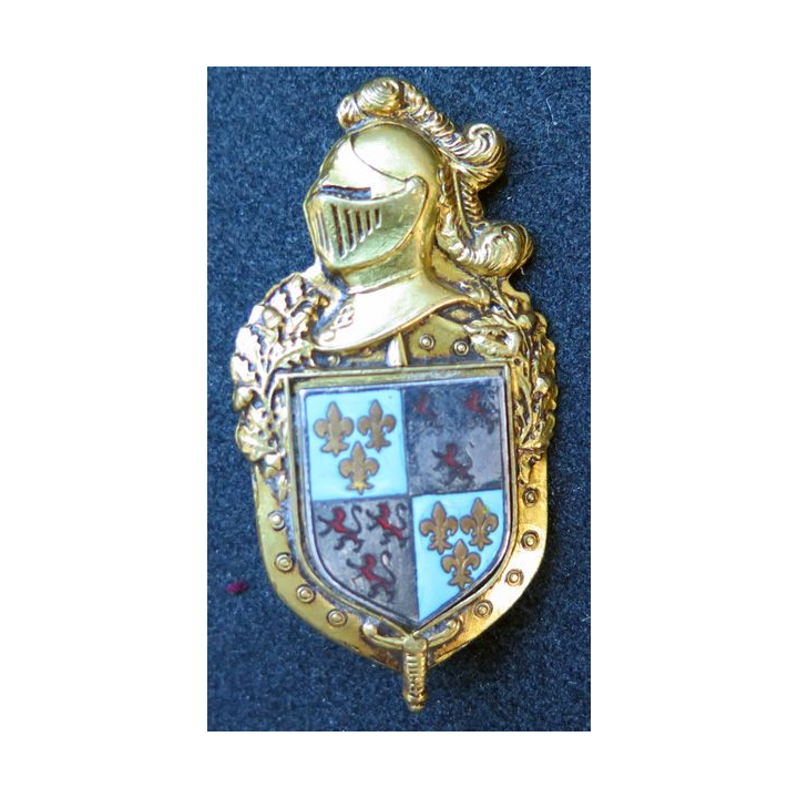 Insigne de la CCRG gendarmerie Picardie écu émail plateau Drago