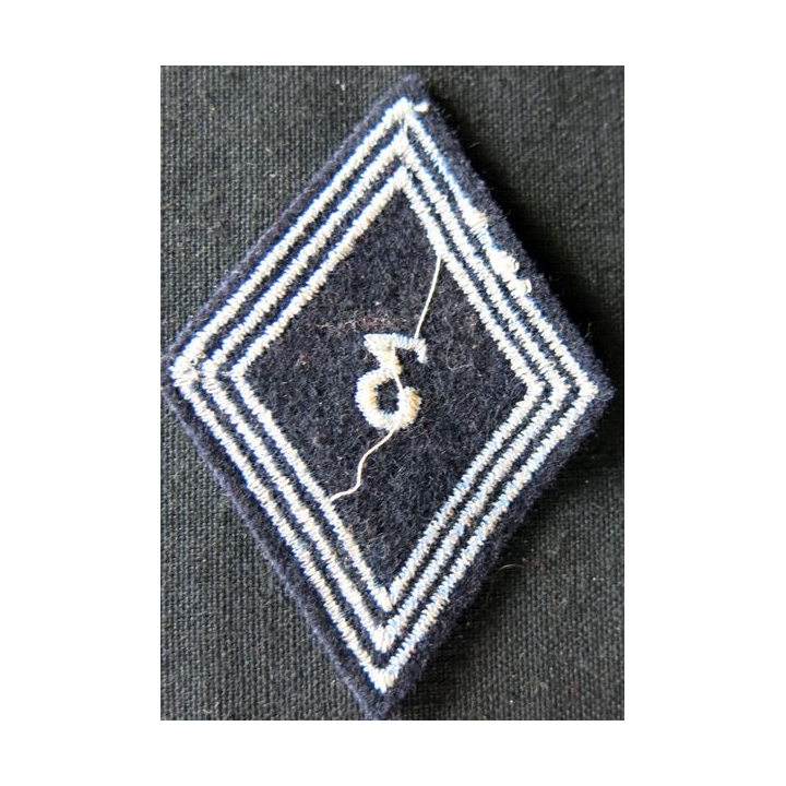 LOSANGE DE BRAS MODÈLE 45 : Ecusson troupe 3° régiment de hussards AFN 1° type Maroc 1947