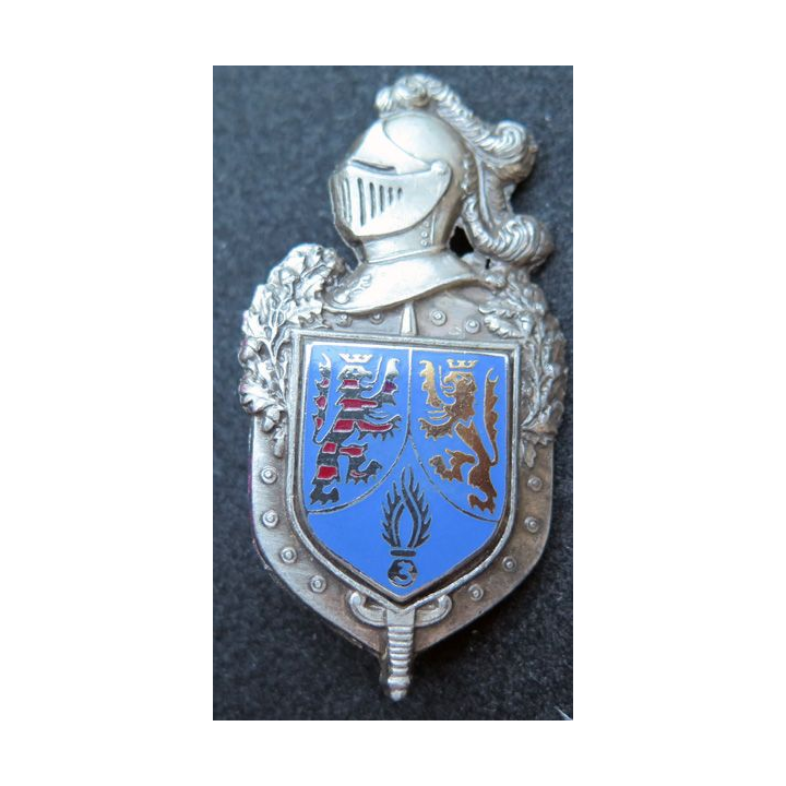 Insigne 3° LG occupation gendarmerie écu A.B H. 629 plateau Ballard