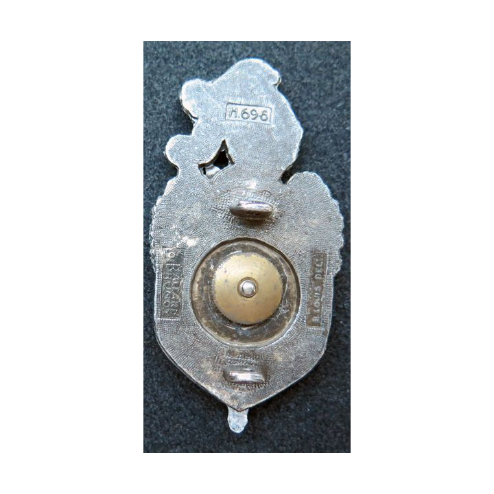 Insigne 3° LG occupation gendarmerie écu A.B H. 629 plateau Ballard