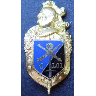 Insigne de la 1° LGI gendarmerie intervention écu Drago et plateau Drago H. 696