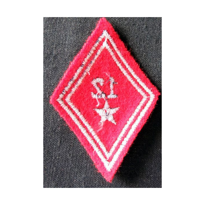 LOSANGE DE BRAS MODÈLE 45 : Ecusson troupe 12° régiment d'artillerie de division blindée