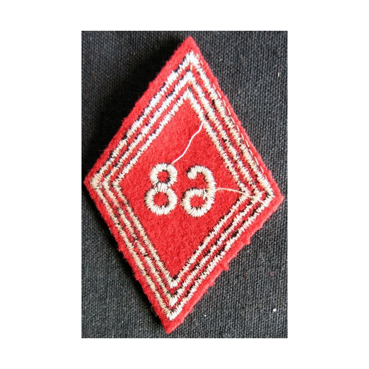 LOSANGE DE BRAS MODÈLE 45 : Ecusson troupe 68° régiment d'artillerie d'Afrique