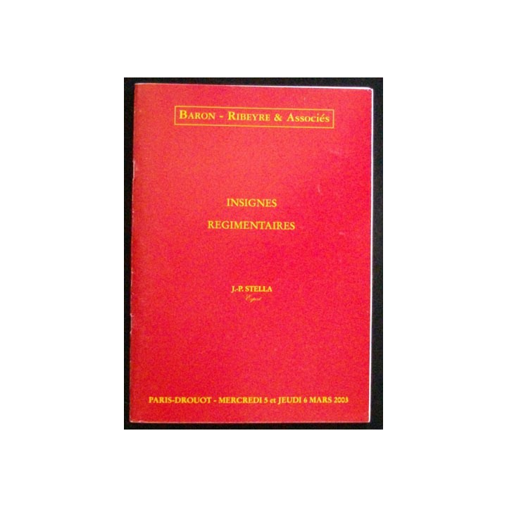 Catalogue illustré RIBEYRE - BARON sur insignes régimentaires Stella 