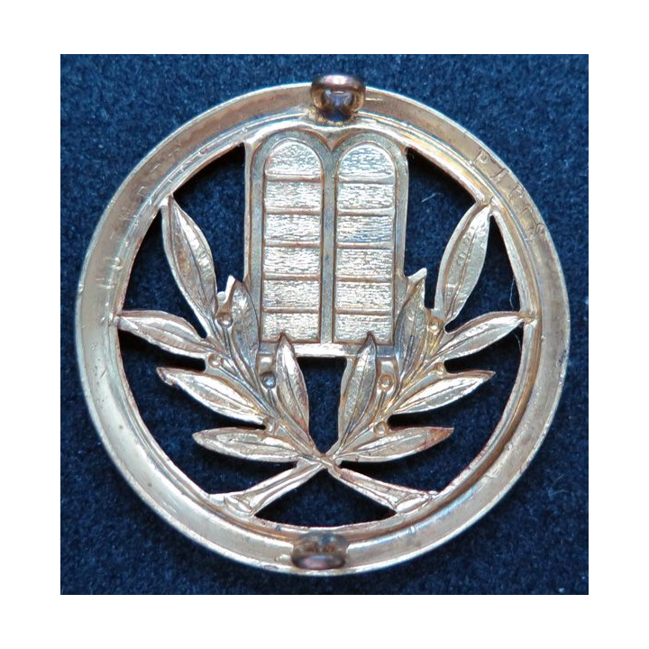  Insigne de béret d'aumônier israélite Coinderoux Paris Table olivier