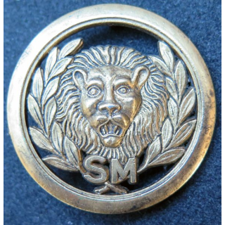 SM : insigne de béret de la sécurité militaire bronze
