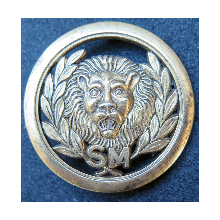 SM : insigne de béret de la sécurité militaire bronze