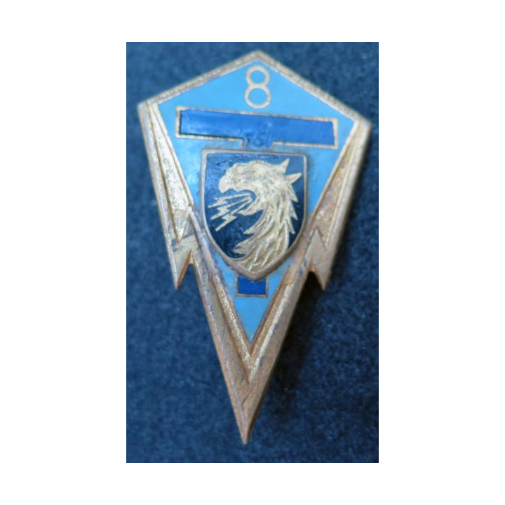 8° RT 8° régiment de transmissions de fabrication Drago H. 698 éclairs