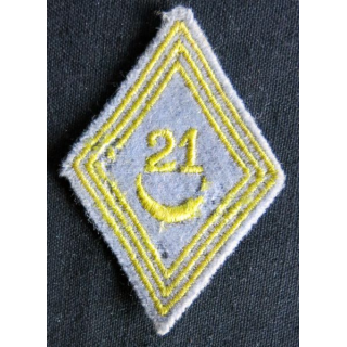 LOSANGE DE BRAS MODÈLE 45 : modèle troupe du 3° régiment de tirailleurs algériens