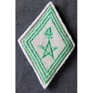 LOSANGE DE BRAS MODÈLE 45 : modèle sous officiers du 5° régiment de tirailleurs marocains 1950 INDO