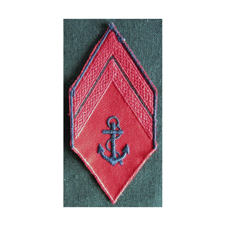 LOSANGE DE BRAS MODÈLE 45 : Ecusson de brigadier (caporal) du Matériel et des Bâtiments Coloniaux
