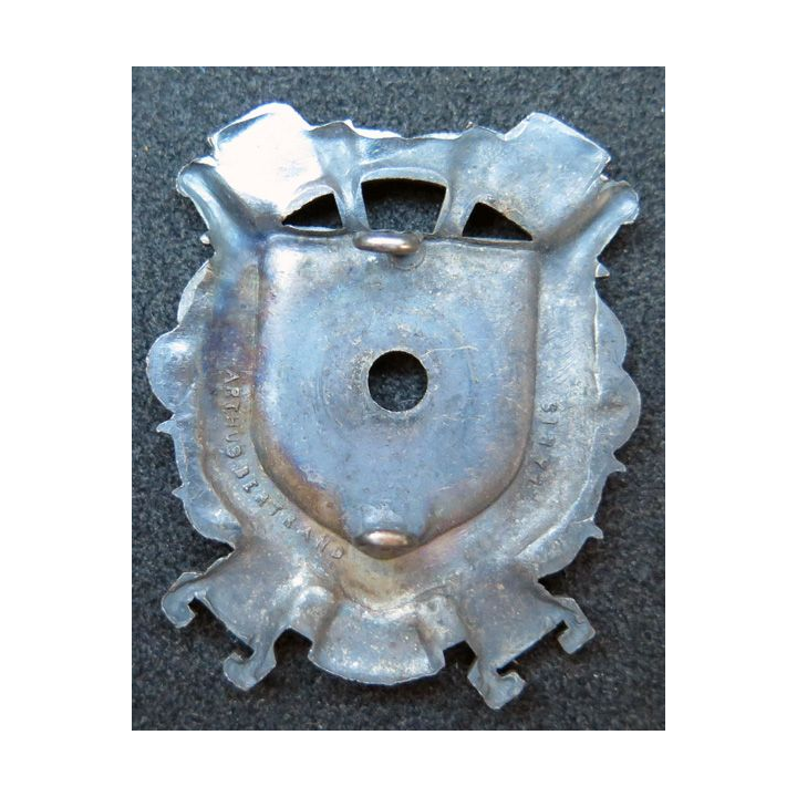 POMPIERS : Support de blason de sapeurs pompiers fabrication Arthus Bertra,nd 