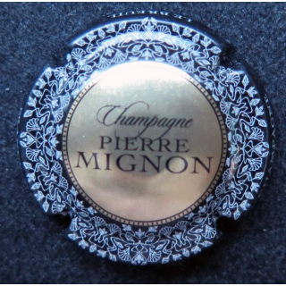 Capsule Muselet de champagne Pierre Mignon n° 151a or contour noir