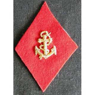 LOSANGE DE BRAS MODÈLE 45 : Ecusson modèle officiers du Matériel et des Bâtiments Coloniaux en cannetille
