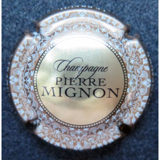 Capsule Muselet de champagne MIGNON Pierre n° 151f or contour bronze