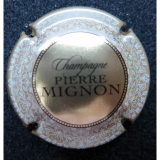 Capsule Muselet de champagne Pierre Mignon n° 151 or contour beige