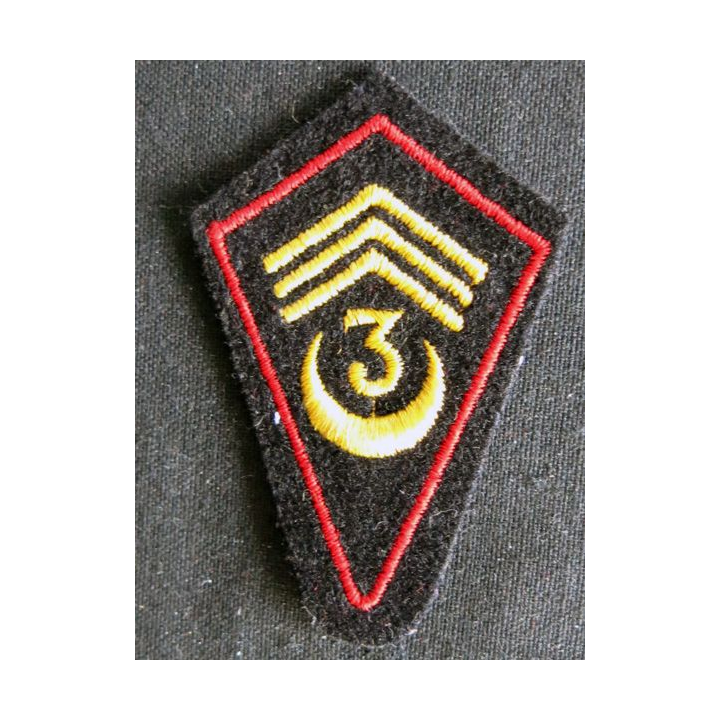 LOSANGE DE BRAS MODÈLE 45 :  modèle troupe 3° régiment de spahis algériens FFA avant 1964 variante