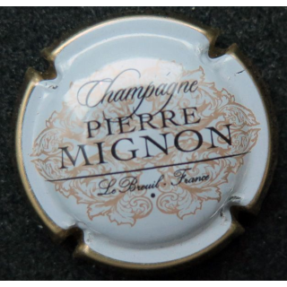 Capsule Muselet champagne Pierre Mignon n° 135c grège contour or foncé