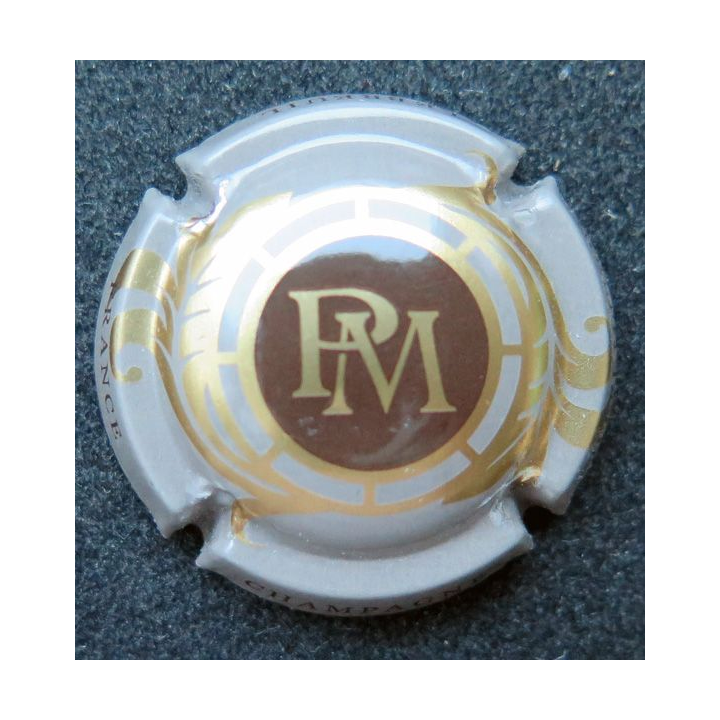  Muselet bouteille de champagne Pierre Mignon n° 136 contour grège