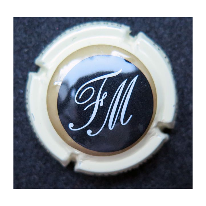 Capsule Muselet de bouteille de champagne Faÿ Michel n° 41d beige