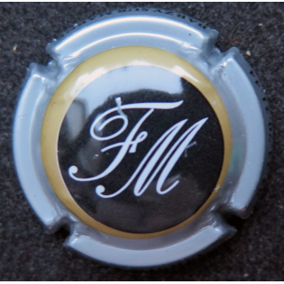 Capsule Muselet de bouteille de champagne Faÿ Michel blanc gris