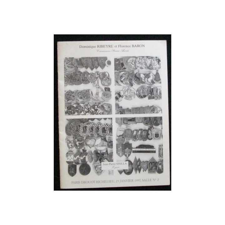 Catalogue illustré RIBEYRE - BARON sur insignes régimentaires Stella