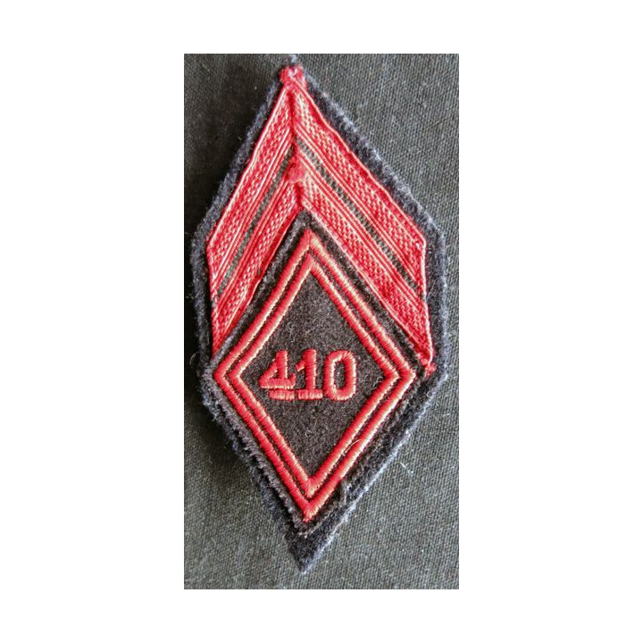 LOSANGE DE BRAS MODÈLE 45 : Écusson de brigadier du 410° Bataillon de Commandement et Services