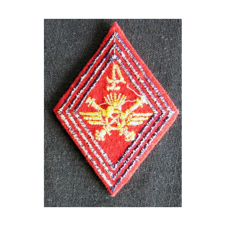 LOSANGE DE BRAS MODÈLE 45 : Écusson sous officier du 4° RA régiment d'artillerie Tunisie