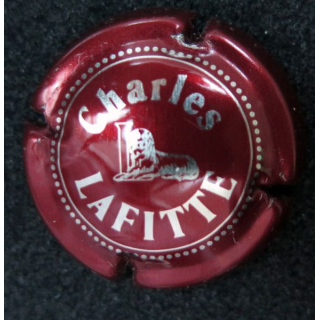 Capsule Muselet de champagne Charles Lafitte n° 3 Rouge et métal