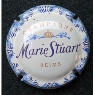 Muselet de champagne Marie Stuart n° 11a fond crème lettres fines