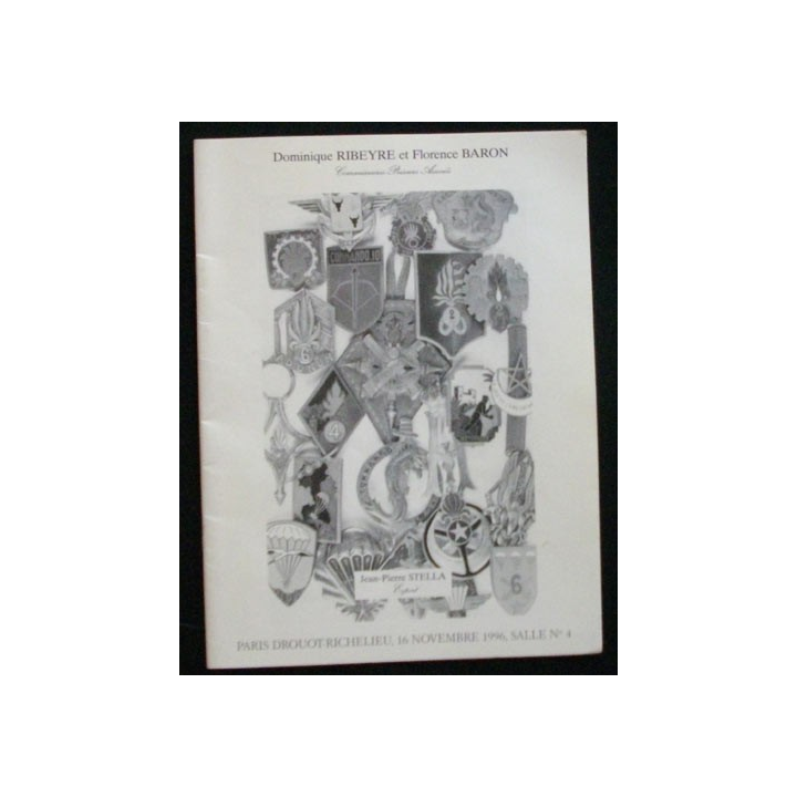 Catalogue illustré RIBEYRE - BARON sur insignes régimentaires Stella